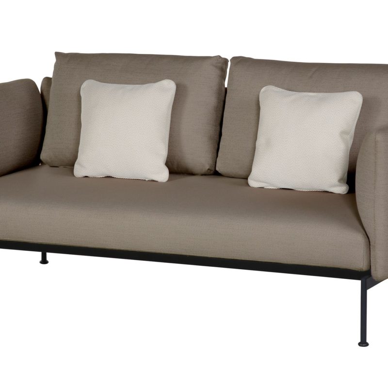 1LYM2H.14 Double Seat - High Arms (Forge Grey Frame)
