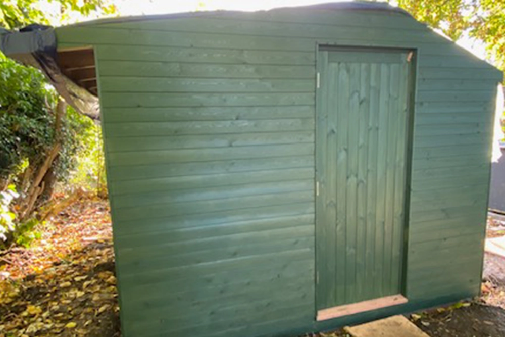 Andrew Banks Wood Painted Larch Potting Shed