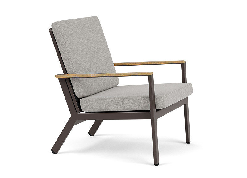 Aura Lounge Chair - Graphite Frame - Charcoal Sling