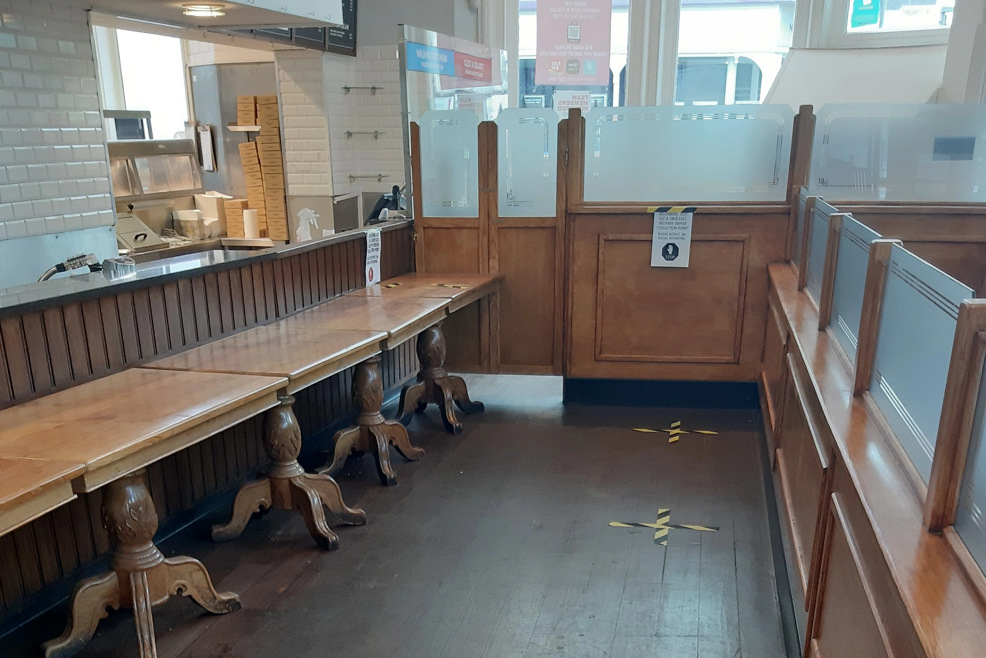 Andrew Banks Wood Flooring Brighton restaurant before