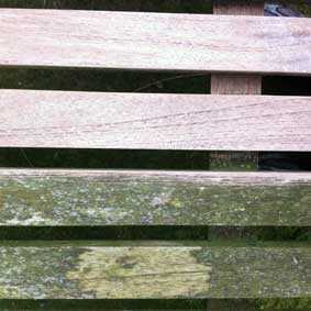 bench slats during cleaning1