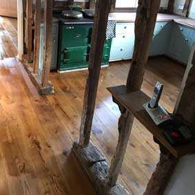 wood kitchen floor after